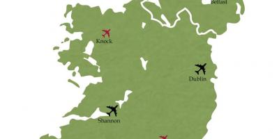 International airports in ireland map