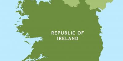 Road map of republic of ireland