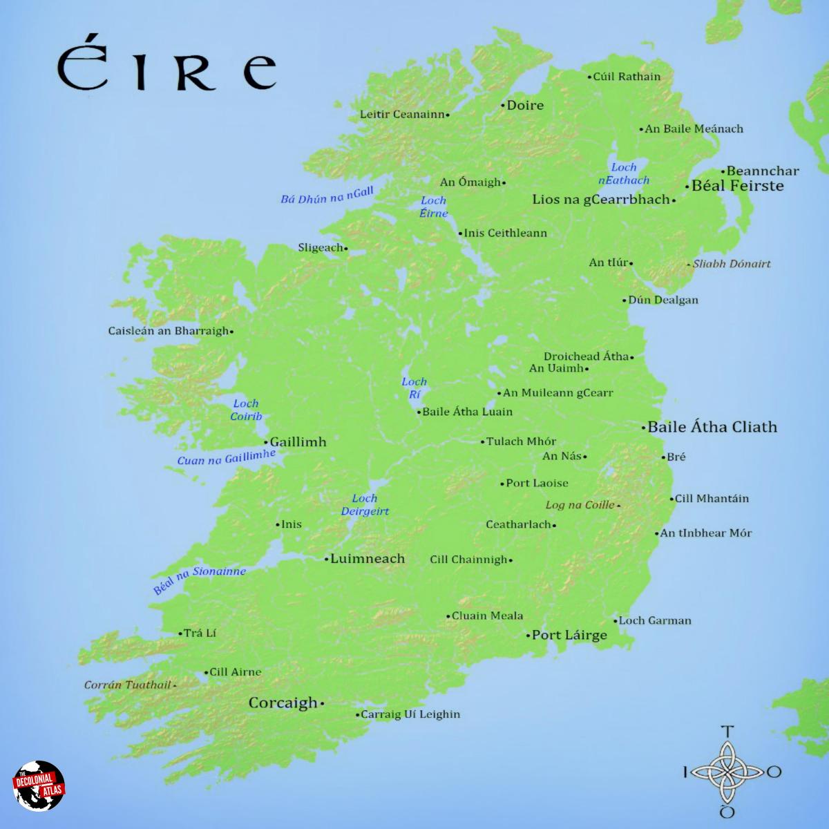 map of eire