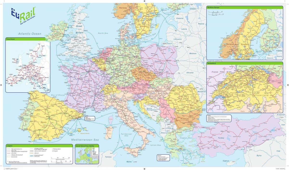 map of eurail ireland