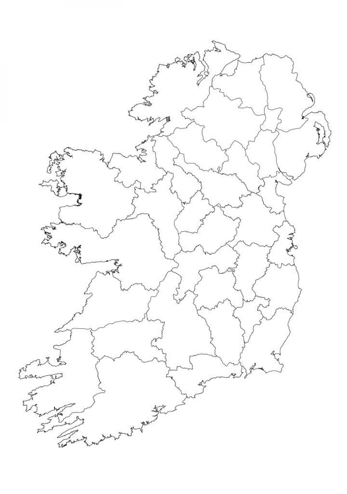 ireland map outline