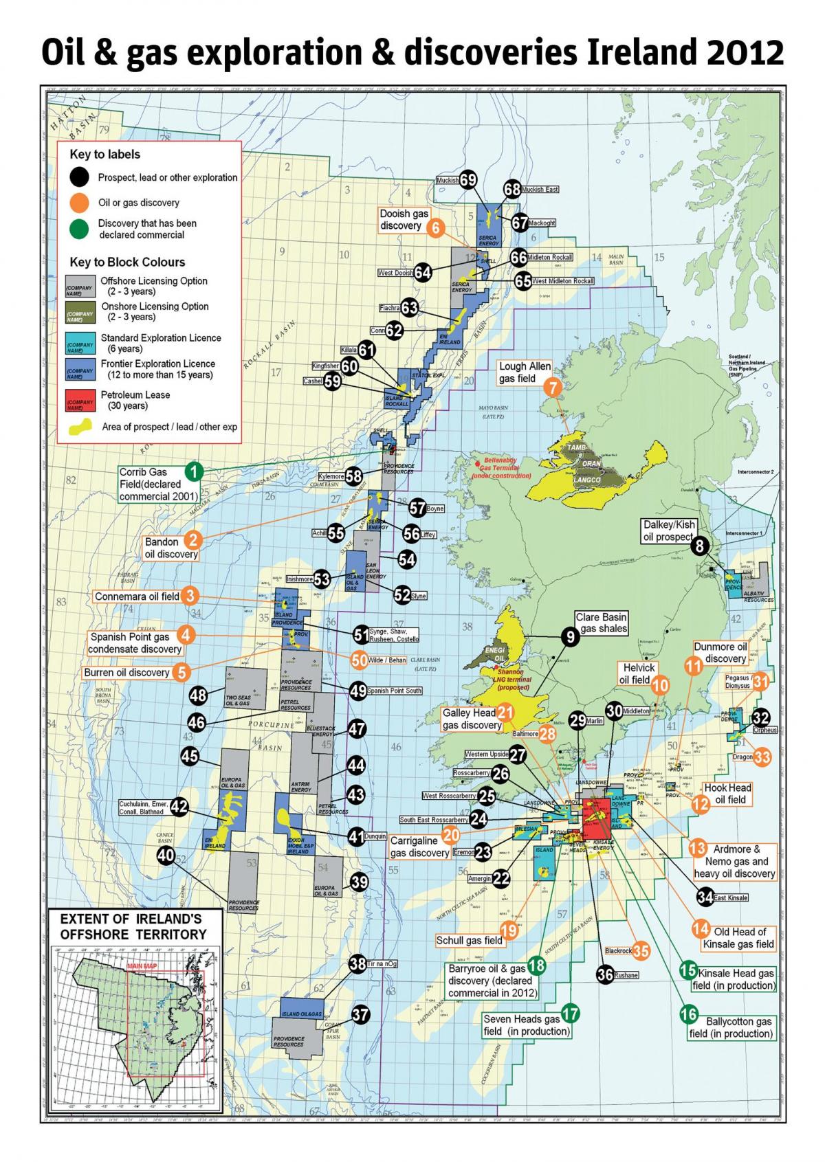 map of ireland natural resources 