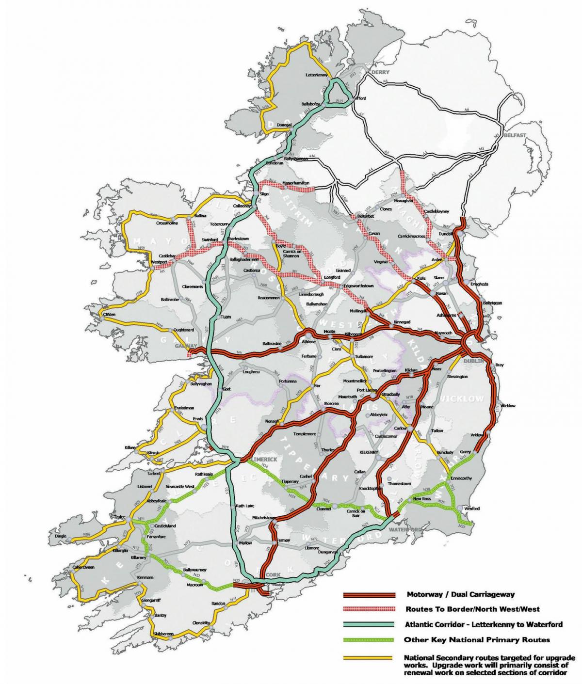 road map of ireland 2016