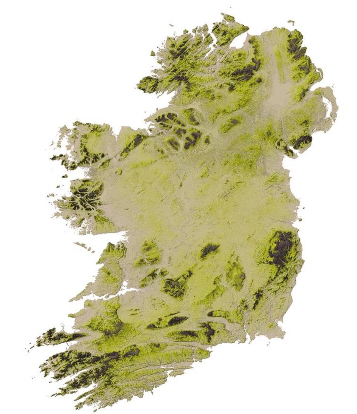 geographical map of ireland
