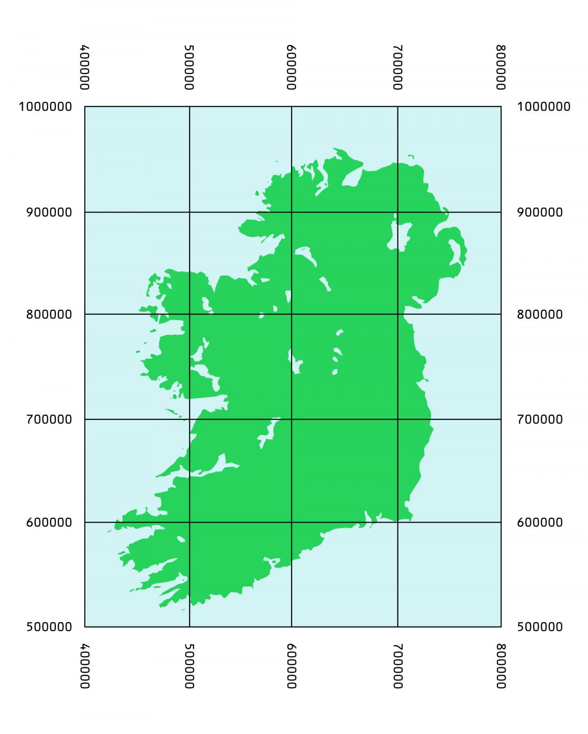 map of coordinates ireland
