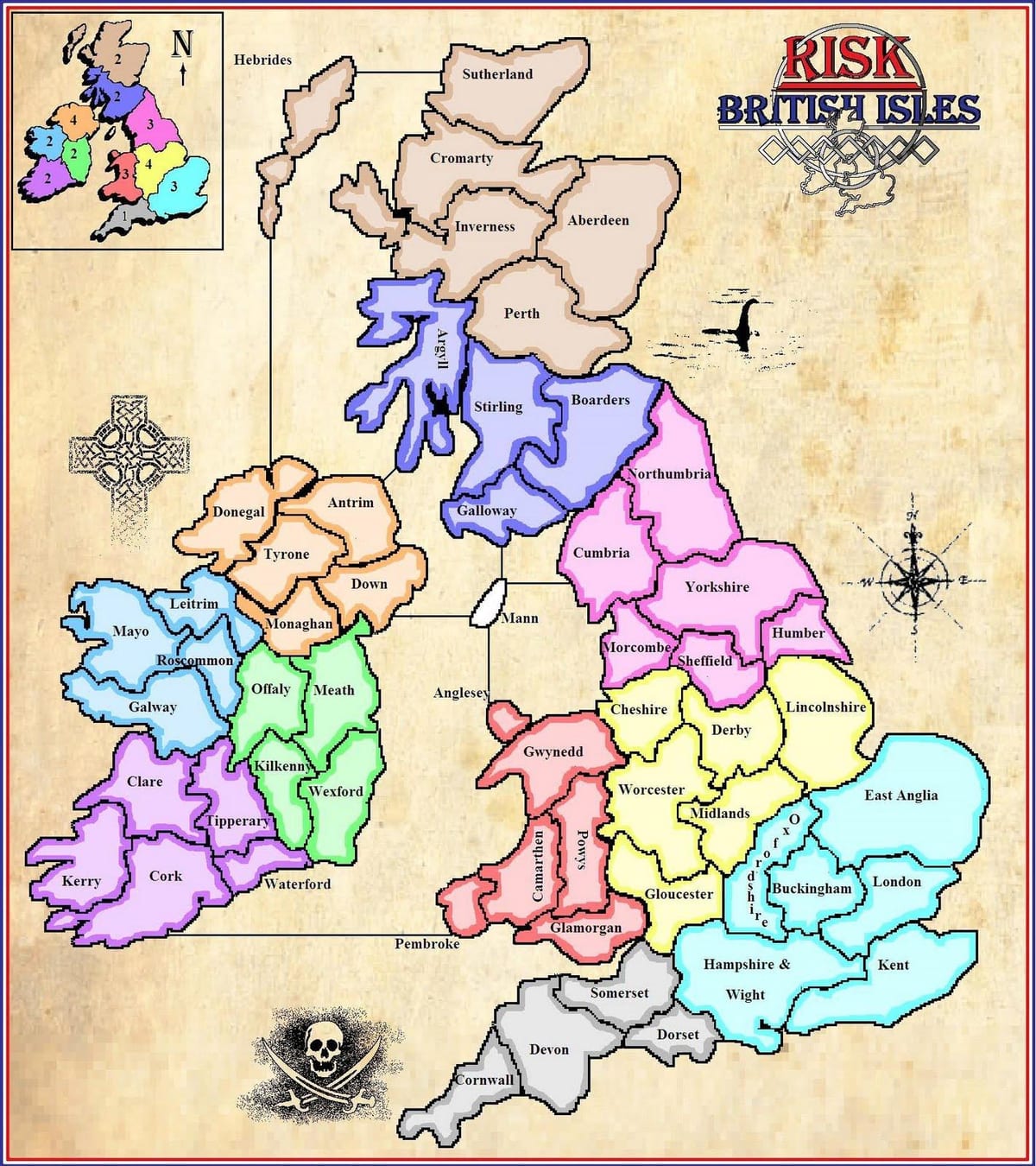 map of map of ireland game