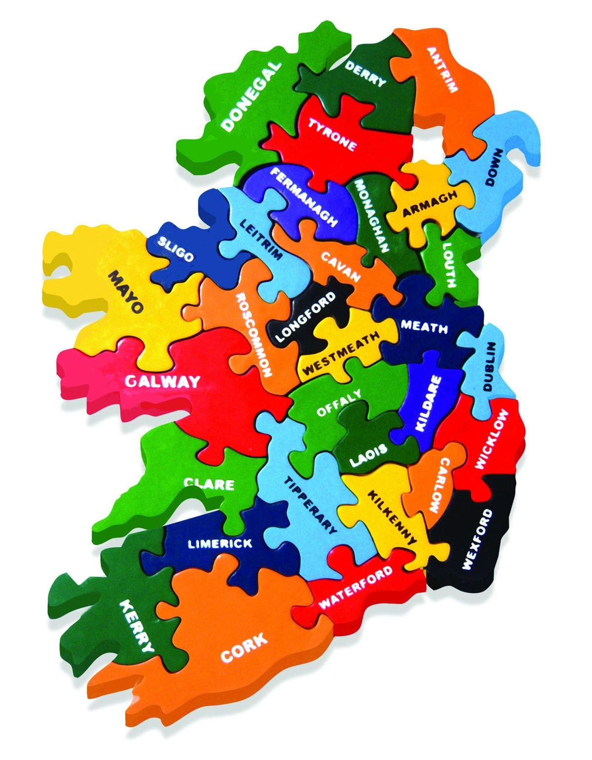 map of map of ireland jigsaw