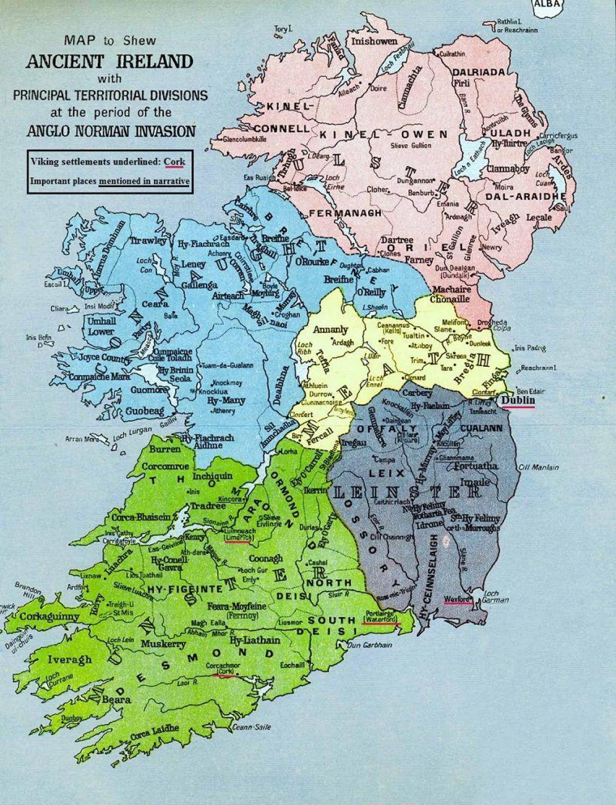 map of megalithic ireland 