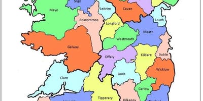 Map of ireland 32 counties