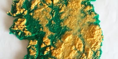 Map of 3d map of ireland