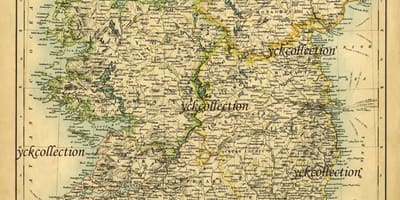 Antique map of ireland