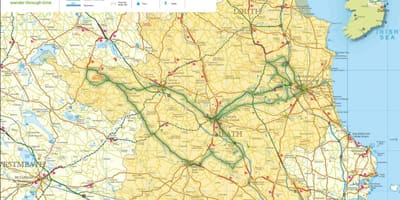 Map of boyne valley ireland