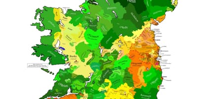 Map of clan map of ireland