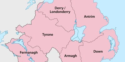 Down ireland map