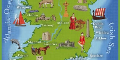 Map of ireland top attractions