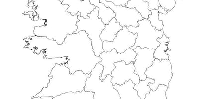 Ireland map outline