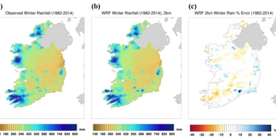 Map of ireland climate