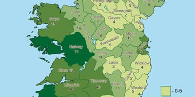 Map of ireland geography 
