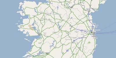 Map of ireland highway