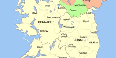 Map of ireland landmarks