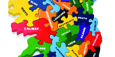 Map of ireland puzzle