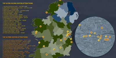 Ireland top attractions map