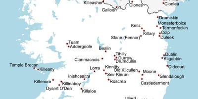 Ireland sightseeing map