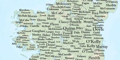Ireland name map