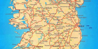 Map of eire counties
