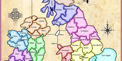 Map of map of ireland game