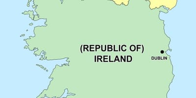  map of northern ireland and republic of ireland