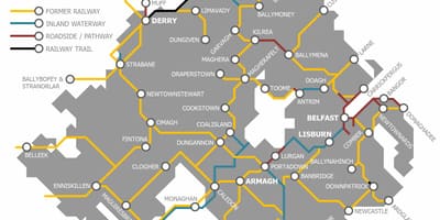 Northern ireland train map
