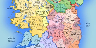 Map of rivers of ireland map for kids