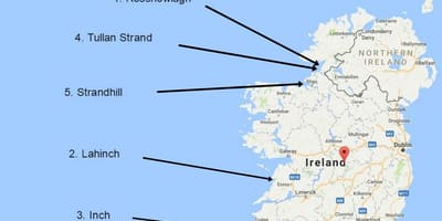 Map of surfing in ireland