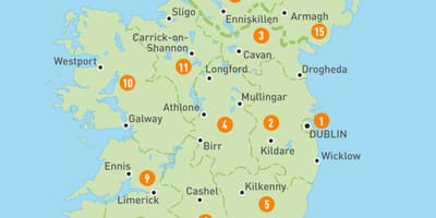 Map of surfing ireland