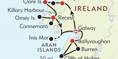 Map of west coast of ireland 